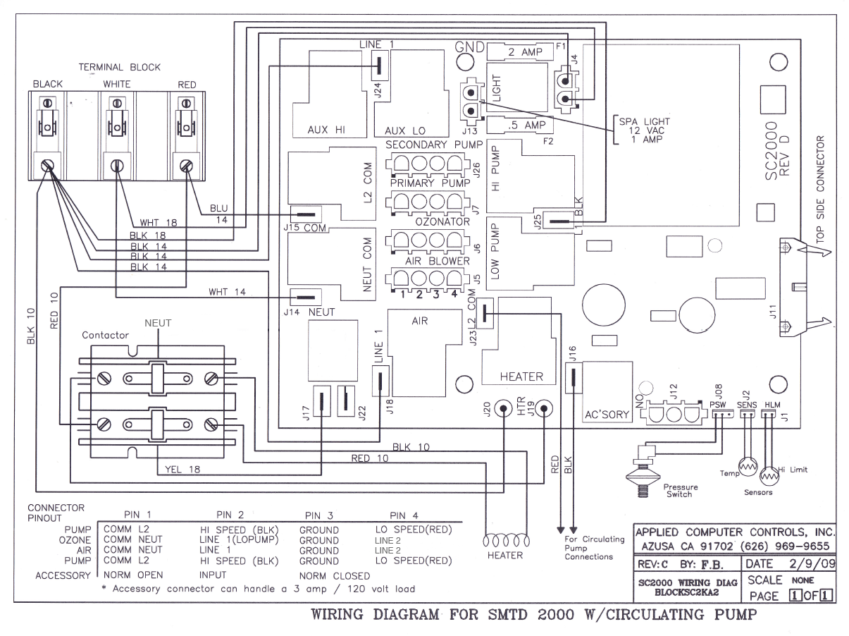 Wiring Diagrams - ACC Spas - Applied Computer Controls