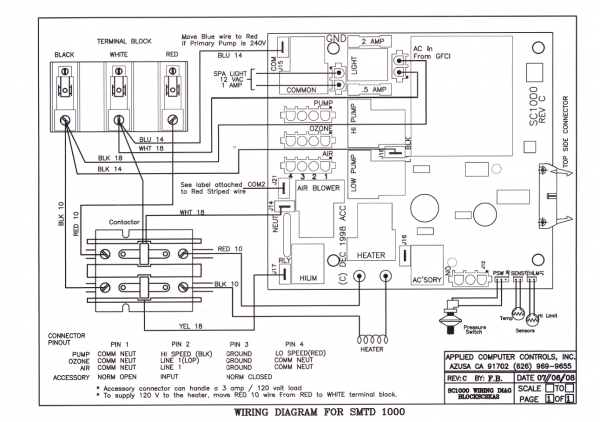 Wiring Diagrams – ACC Spas – Applied Computer Controls